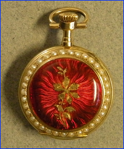 Vacheron & Constantin Ladies Pendant Watch, back
				view.